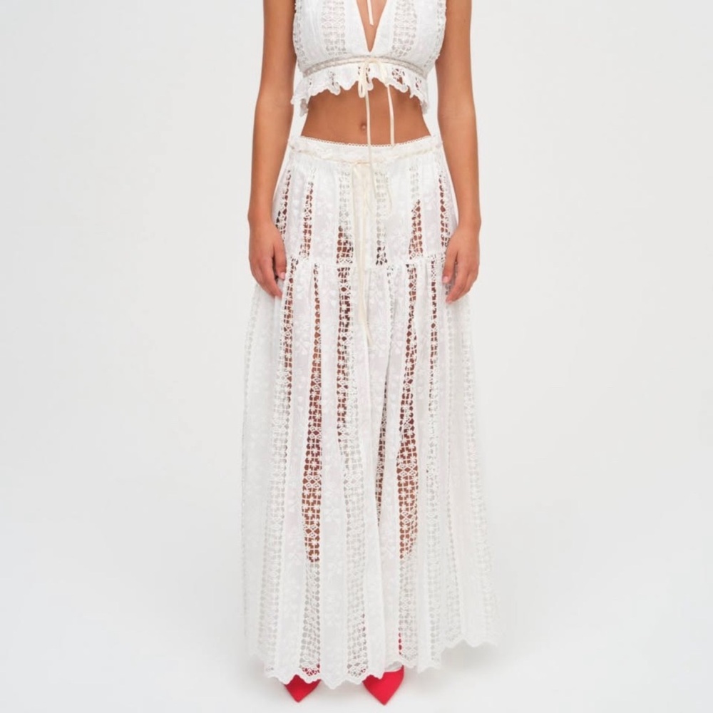 For Love and Lemons Tracy Maxi Skirt MEDIUM